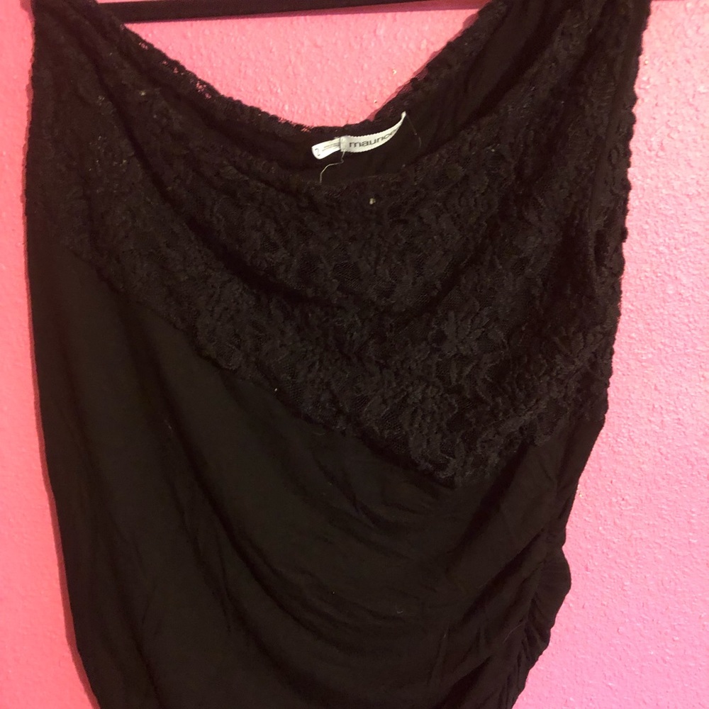 Black lace one shoulder top from Maurice’s - Picture 5 of 5